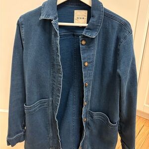 Sezane Will Veste Jacket Indigo Denim Blue S Small Sézane
